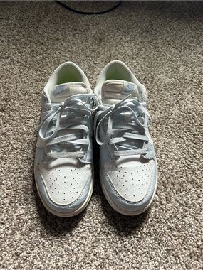 Nike Dunks White and Light Blue